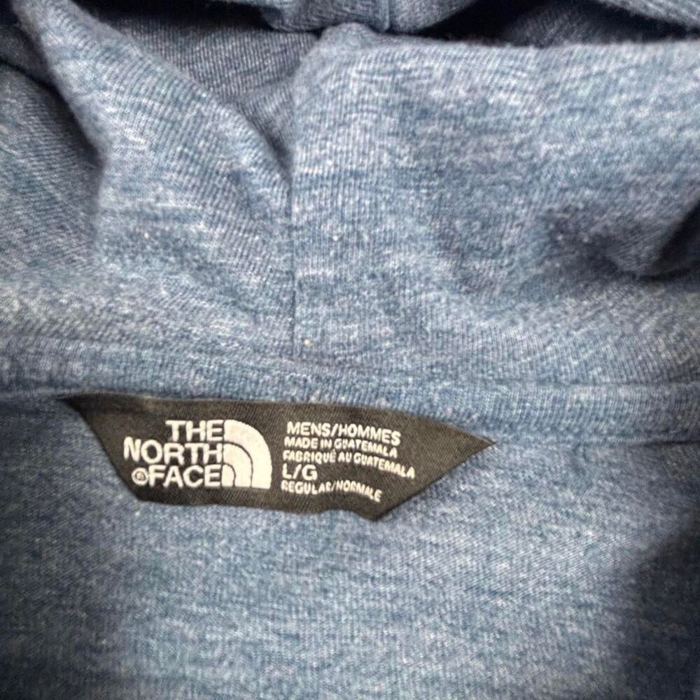 The North Face Heather Blue Hoodie Men's Large Lightweight Outdoor Pullover - Picture 2 of 6